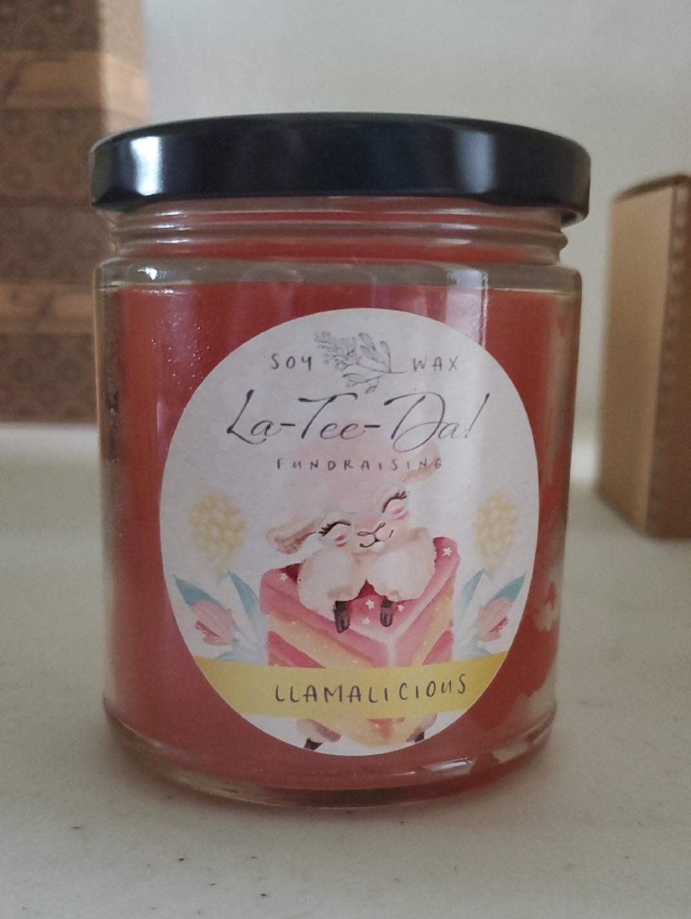 All Soy Jar Candle-Llamalicious, burns approx 60 hours Celebrating Home NEW